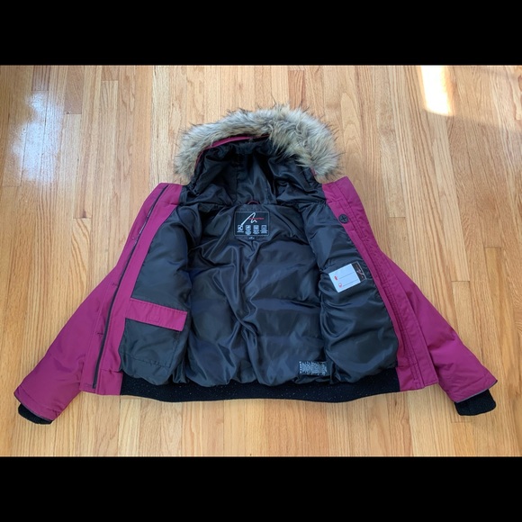 Alpinetek Downfilled Bomber Jacket Coat Parka - Picture 10 of 14